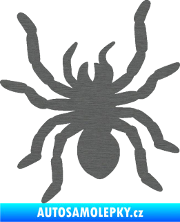 Samolepka Pavouk 014 levá škrábaný titan