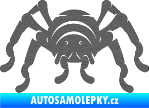 Samolepka Pavouk 018 škrábaný titan