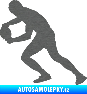 Samolepka Ping pong 004 levá škrábaný titan