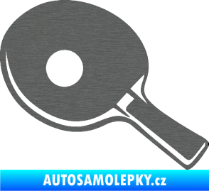 Samolepka Ping pong pálka levá škrábaný titan