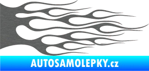 Samolepka Plameny 023 škrábaný titan
