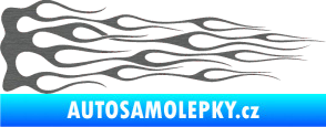 Samolepka Plameny 046 škrábaný titan
