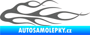 Samolepka Plameny 055 škrábaný titan