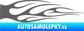 Samolepka Plameny 059 škrábaný titan
