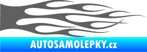 Samolepka Plameny 069 škrábaný titan