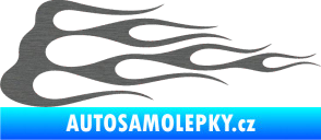Samolepka Plameny 074 škrábaný titan