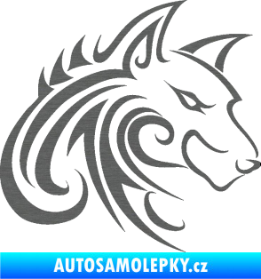 Samolepka Predator tattoo 001 pravá škrábaný titan