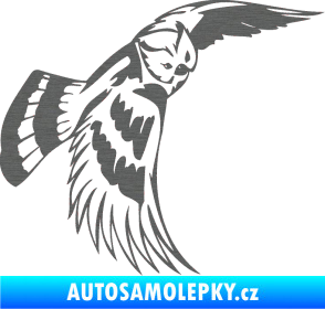 Samolepka Predators 081 pravá sova škrábaný titan