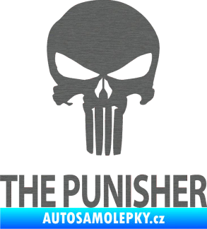 Samolepka Punisher 002 s nápisem škrábaný titan