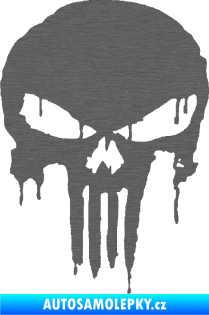 Samolepka Punisher 003 škrábaný titan