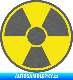 Samolepka Radioactive barevný škrábaný titan