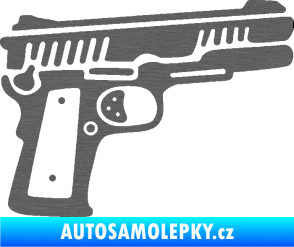 Samolepka Revolver 003 pravá škrábaný titan