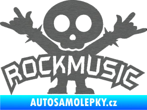 Samolepka Rock music fanda škrábaný titan