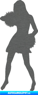 Samolepka Roztleskávačka 003 levá škrábaný titan