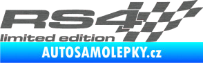 Samolepka RS4 limited edition pravá škrábaný titan