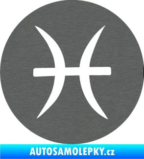 Samolepka Ryby 001 - horoskop škrábaný titan