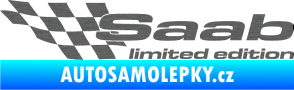 Samolepka Saab limited edition levá škrábaný titan