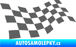 Samolepka Šachovnice 013 škrábaný titan