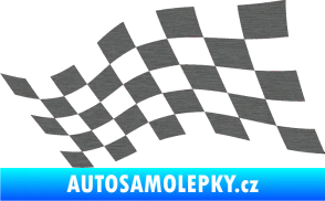 Samolepka Šachovnice 016 škrábaný titan
