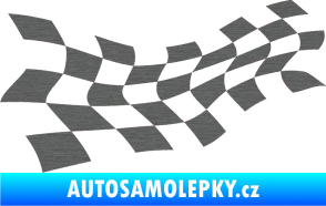 Samolepka Šachovnice 017 škrábaný titan