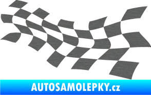 Samolepka Šachovnice 018 škrábaný titan
