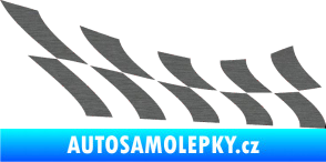 Samolepka Šachovnice 030 škrábaný titan