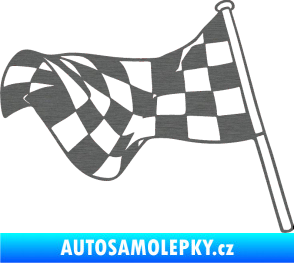 Samolepka Šachovnice 052 škrábaný titan