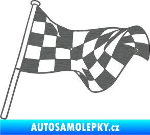 Samolepka Šachovnice 053 škrábaný titan