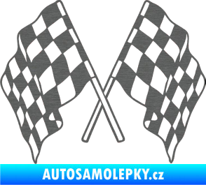 Samolepka Šachovnice 062 škrábaný titan