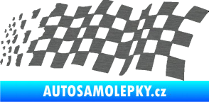 Samolepka Šachovnice 083 škrábaný titan