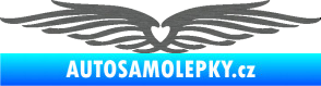 Samolepka Samolepka na zadní okno 002 srdce škrábaný titan