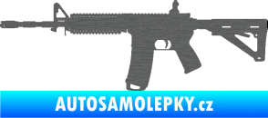 Samolepka Samopal 004 levá škrábaný titan