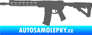 Samolepka Samopal 007 levá škrábaný titan