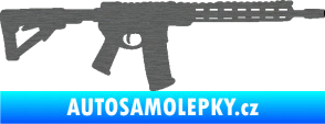 Samolepka Samopal 007 pravá škrábaný titan