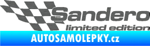 Samolepka Sandero limited edition levá škrábaný titan
