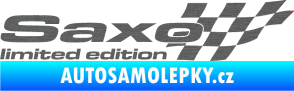 Samolepka Saxo limited edition pravá škrábaný titan