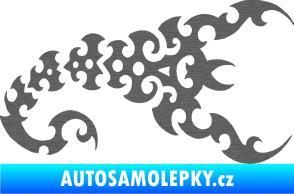 Samolepka Štír 015 pravá škrábaný titan
