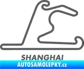 Samolepka Okruh Shanghai škrábaný titan