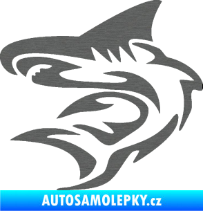 Samolepka Shark 002 levá škrábaný titan