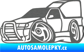 Samolepka Škoda Felicia pickup karikatura levá škrábaný titan