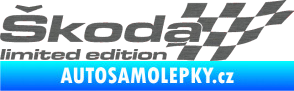Samolepka Škoda limited edition pravá škrábaný titan