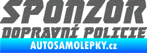 Samolepka Sponzor dopravní policie 002 škrábaný titan