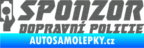 Samolepka Sponzor dopravní policie 004 škrábaný titan