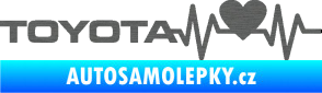 Samolepka Srdeční tep 023 levá toyota škrábaný titan