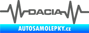 Samolepka Srdeční tep 044 levá Dacia škrábaný titan