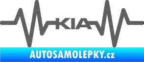 Samolepka Srdeční tep 049 Kia škrábaný titan