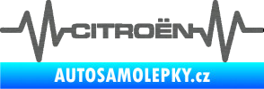 Samolepka Srdeční tep 057 Citroen škrábaný titan