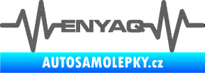 Samolepka Srdeční tep 063 Enyaq škrábaný titan