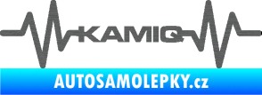 Samolepka Srdeční tep 067 Kamiq škrábaný titan