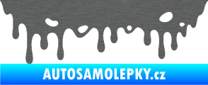 Samolepka Stékající skvrna 006 levá škrábaný titan